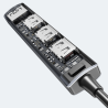 Hub USB-C rozdzielacz 4 porty USB-A aluminiowy | Unitek H1208B