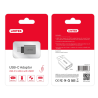 Adapter USB-C do USB OTG aluminiowy szary | Unitek Y-A025CGY