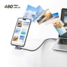 Kabel USB-C kątowy 90 stopni PD 100W 2m | Unitek