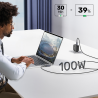 Kabel USB-C kątowy 90 stopni PD 100W 2m | Unitek