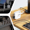Ładowarka biurkowa GaN 100W 2xUSB-C 2xUSB-A biała | Unitek