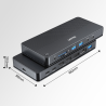 Przełącznik KVM USB-C Stacja dokująca 2xPC 2xMonitor 4K | Unitek