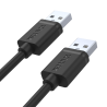 Kabel USB 2.0 AM-AM męsko-męski 1,5m czarny | Unitek