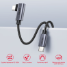 Kabel USB-C kątowy 90 stopni PD 100W 5m | Unitek