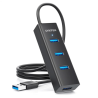 Hub aktywny USB-A 3.1 4 porty kabel 1,2m czarny | Unitek