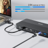 Stacja dokująca 13w1 USB-C MST 3xMonitor 8K 2.5G | Unitek