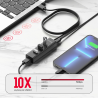 Hub aktywny USB-A 3.1 4 porty kabel 1,2m czarny | Unitek