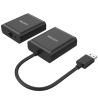 Przedłużacz USB 2.0 po skrętce LAN 4x USB 60m | Unitek Y-2516