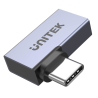 Adapter przejściówka USB-C kątowy boczny płaski 40Gbps | Unitek
