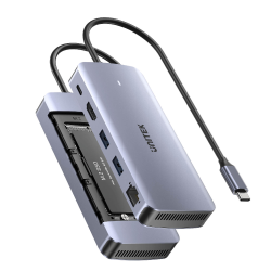 Hub USB-C z obudową dysku M.2 HDMI PD 100W LAN | Unitek