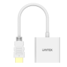 Adapter przejściówka HDMI na VGA Full HD 1080p biały | Unitek