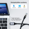 Kabel adapter USB-C do Ethernet RJ-45 LAN Gigabit 1m | Unitek