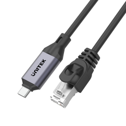 Kabel adapter USB-C do Ethernet RJ-45 LAN Gigabit 2m | Unitek