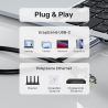 Kabel adapter USB-C do Ethernet RJ-45 LAN Gigabit 3m | Unitek