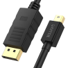Kabel miniDisplayPort - DisplayPort 1.2 3m czarny 4K | Unitek