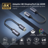 Adapter przejściówka DisplayPort 1.4 do HDMI 2.1 8K | Unitek