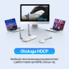 Bezprzewodowy transmiter HDMI USB-C FHD 50m biały | Unitek