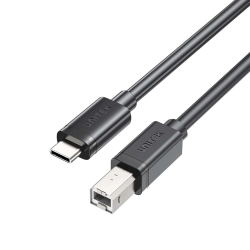 Kabel do drukarki USB-C na USB-B 2.0 czarny 2m | Unitek