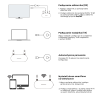 Bezprzewodowy transmiter HDMI USB-C FHD 50m biały | Unitek