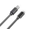Kabel do drukarki USB-C na USB-B 2.0 czarny 1m | Unitek