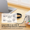 Kabel do drukarki USB-C na USB-B 2.0 czarny 1m | Unitek