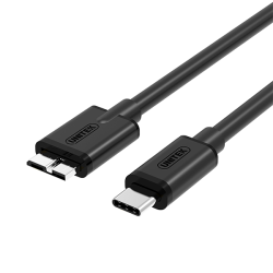 Kabel USB-C - microUSB-B 3.0 1m do dysku czarny | Unitek