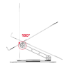 Obrotowa podstawka pod laptopa 360° regulowana | Unitek OT180SL