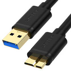 Kabel USB 3.0 - microUSB 3.0 1m do dysku czarny | Unitek Y-C461GBK