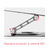 Obrotowa podstawka pod laptopa 360° regulowana | Unitek OT180SL