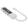 Hub dwukierunkowy USB-C USB-A 4x USB-A biały | Unitek H1319AWH01