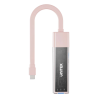 Hub dwukierunkowy USB-C USB-A 4x USB-A różowy | Unitek