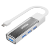 Hub dwukierunkowy USB-C USB-A 4x USB-A biały | Unitek H1319AWH01