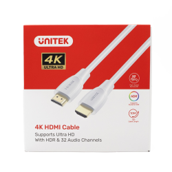 Kabel HDMI 2.0 4K 60Hz biały 7m | Unitek C11090AWH01