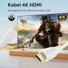 Kabel HDMI 2.0 4K 60Hz biały 1m | Unitek C11090AWH03