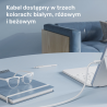 Kabel USB-C - USB-C magnetyczny PD 100W beżowy 1m | Unitek