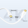 Kabel HDMI 2.0 4K 60Hz biały 1.8m | Unitek C11090AWH03
