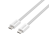 Kabel USB-C - USB-C magnetyczny PD 100W biały 1m | Unitek