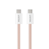 Kabel USB-C - USB-C magnetyczny PD 100W różowy 1m | Unitek