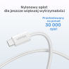Kabel USB-C - USB-C magnetyczny PD 100W biały 1m | Unitek