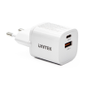Ładowarka sieciowa GaN USB-C USB-A 33W biała | Unitek
