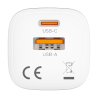 Ładowarka sieciowa GaN USB-C USB-A 33W biała | Unitek