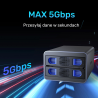 Obudowa RAID do dysków SATA 2.5"/3.5" 40TB | Unitek S1308B01-EU