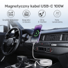 Kabel USB-C - USB-C magnetyczny PD 100W biały 1m | Unitek