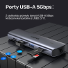 Hub 9w1 USB-C HDMI VGA RJ45 SD PD 100W | Unitek D1113A