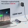 Hub 9w1 USB-C HDMI VGA RJ45 SD PD 100W | Unitek D1113A