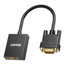 Adapter konwerter VGA do HDMI FullHD 1080p | Unitek