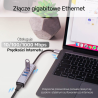 Hub 4w1 USB-C / USB-A Gigabit Ethernet 3xUSB | Unitek Y-3088B