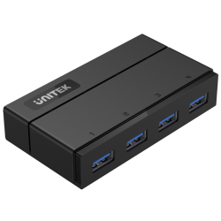 Hub rozdzielacz 4x USB 3.0 z zasilaczem czarny | Unitek Y-HB03001