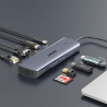 Hub 9w1 USB-C HDMI VGA RJ45 SD PD 100W | Unitek D1113A