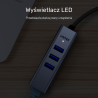 Hub 4w1 USB-C / USB-A Gigabit Ethernet 3xUSB | Unitek Y-3088B